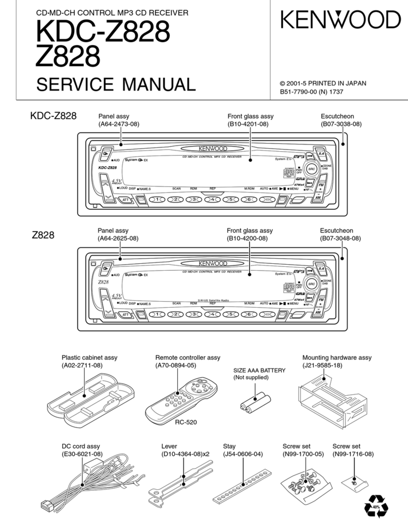 Kenwood KDC-Z828 Service manual