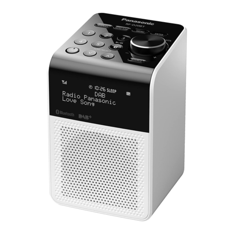 Panasonic RF-D20BT User manual Panasonic RF-D20BT User manual