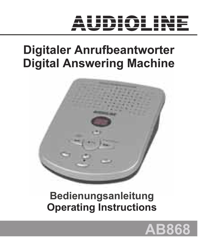 AUDIOLINE AB868 User manual AUDIOLINE AB868 User manual