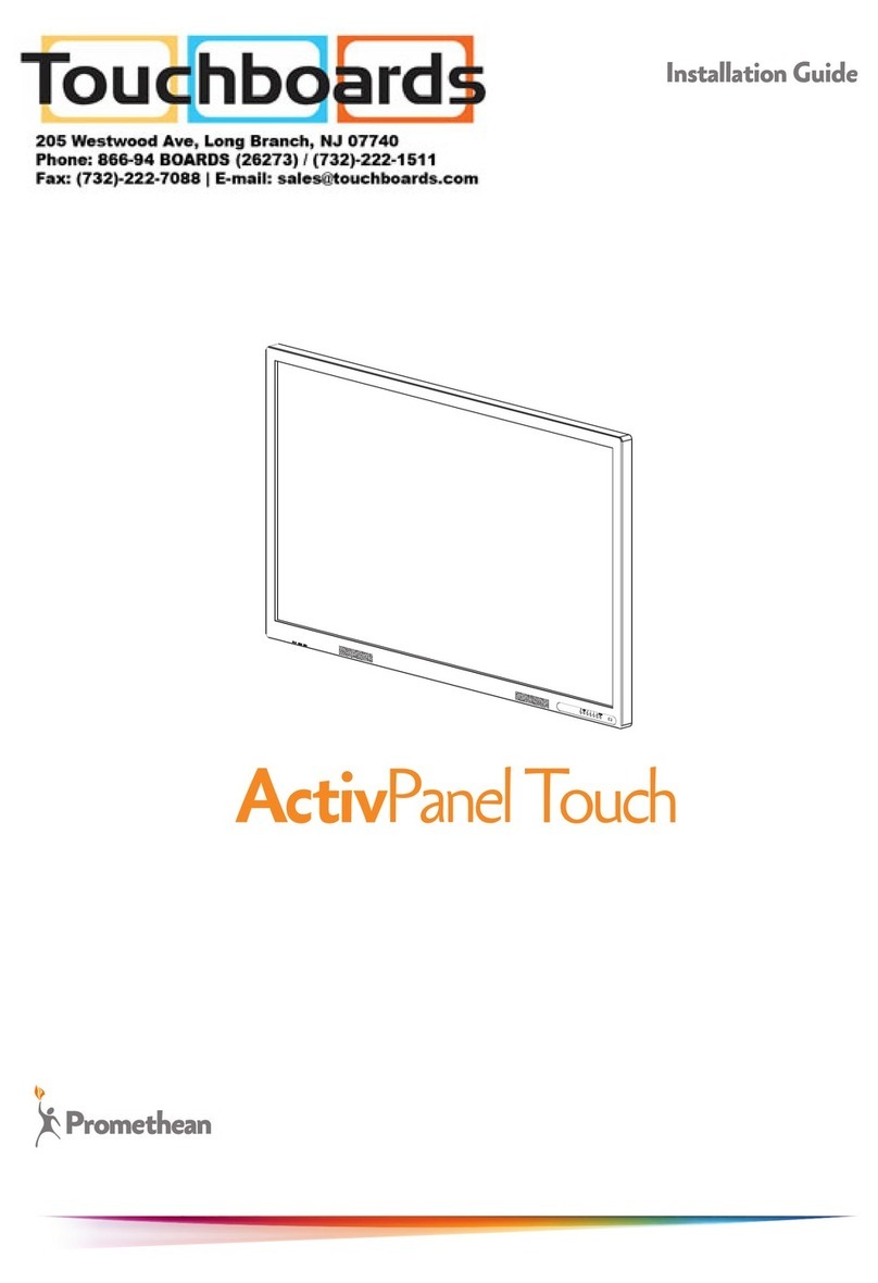 Touchboards ACTIVEPANEL TOUCH installation guide Touchboards ACTIVEPANEL TOUCH installation guide