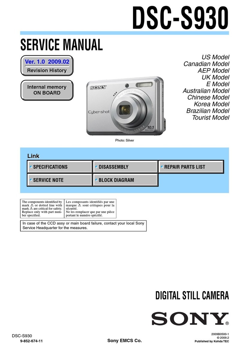 Sony Cyber-shot DSC-S930 Service manual