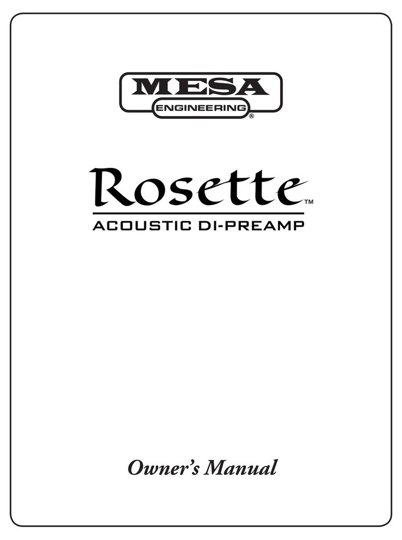 Mesa Rosette User manual