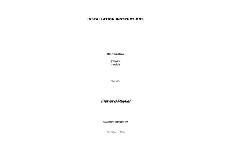 Fisher & Paykel DW60 User manual