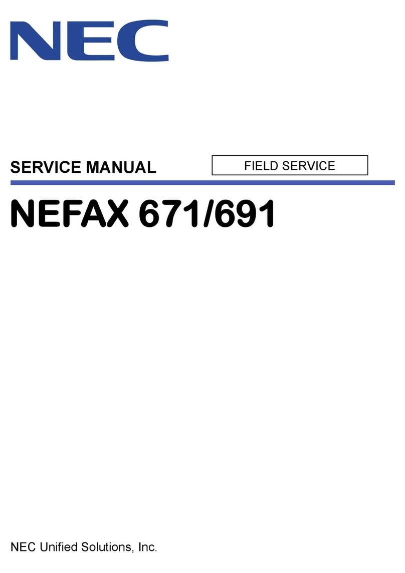 NEC NEFAX 671 Service manual