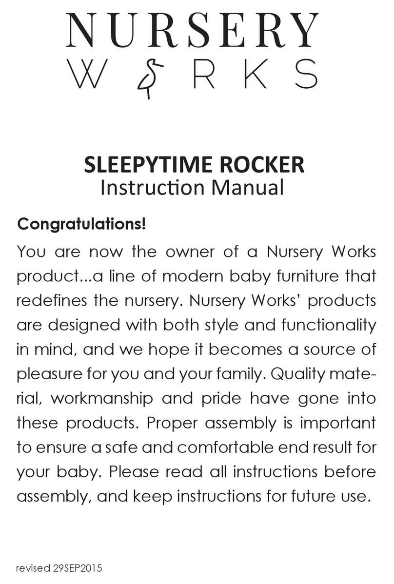 Nurseryworks sleepytime rocker User manual Nurseryworks sleepytime rocker User manual