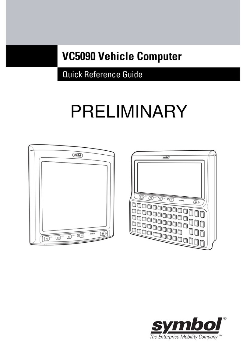 Symbol VC5090 Quick reference guide
