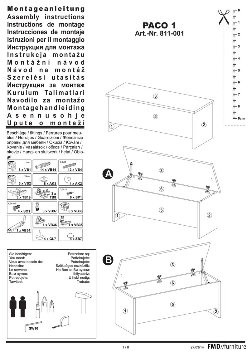 FMD PACO 1 Assembly instructions