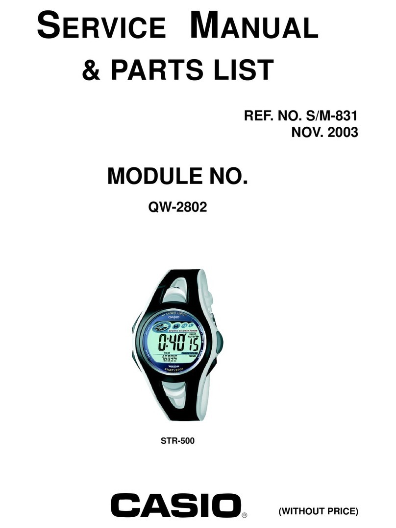 Casio QW-2802 User manual Casio QW-2802 User manual
