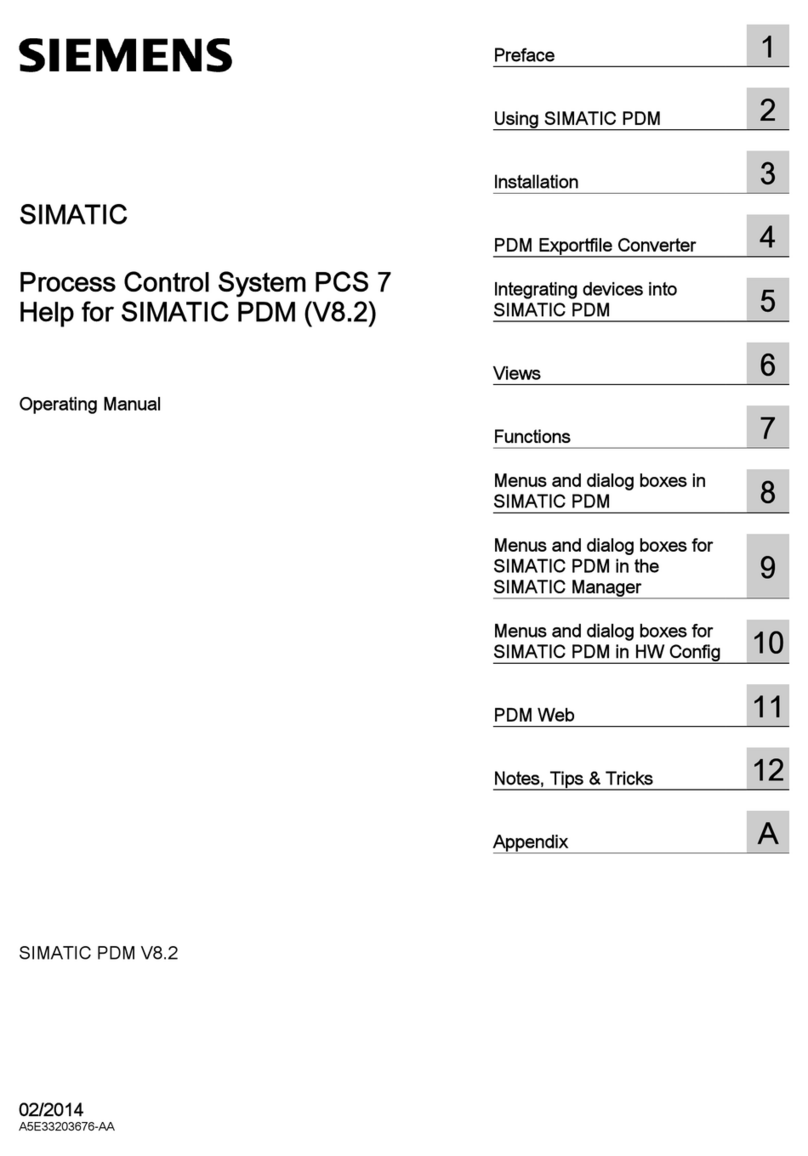 Siemens SIMATIC PCS 7 User manual