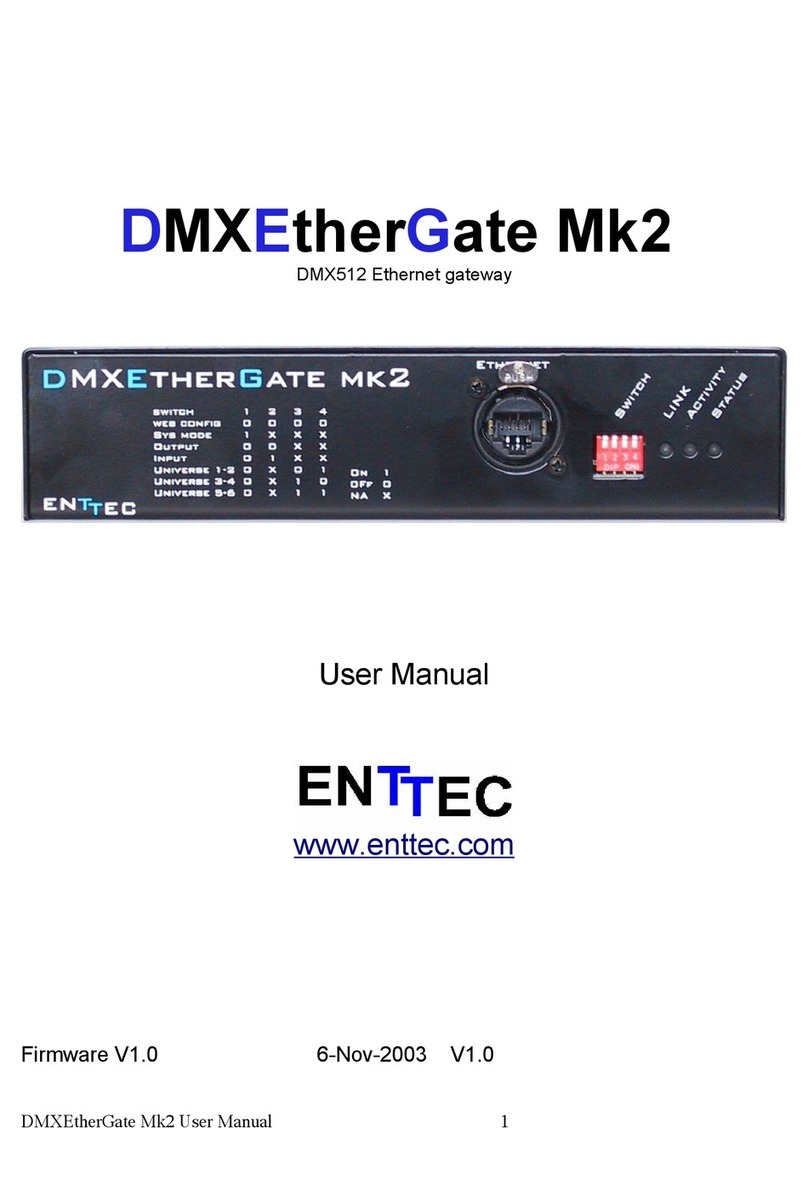 Enttec DMXEtherGate Mk2 user manual