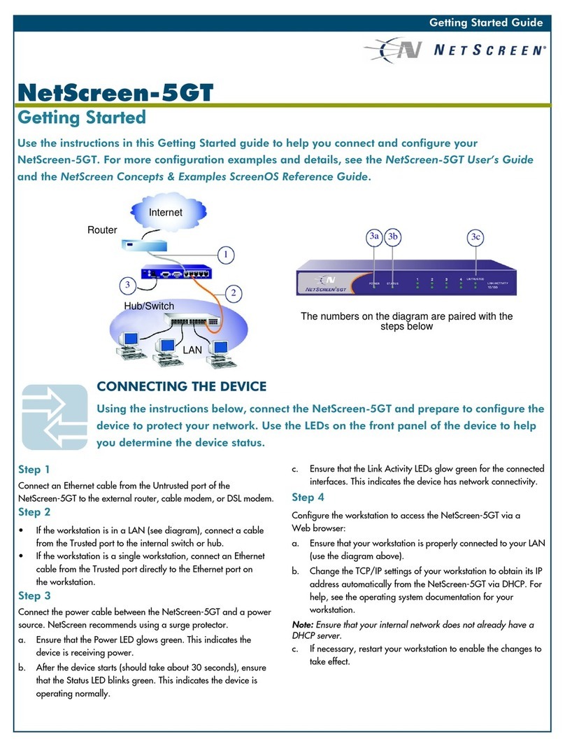 NetScreen Technologies 5GT Getting started