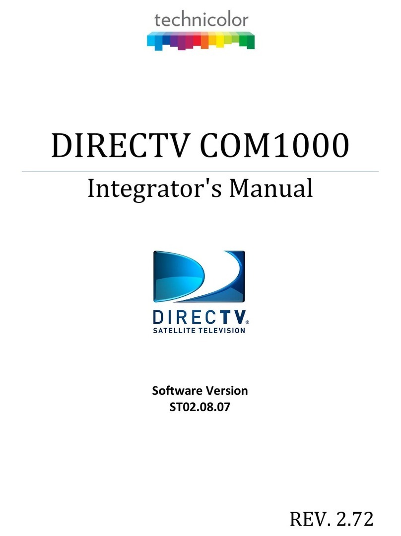 Technicolor COM1000 Integrator's manual
