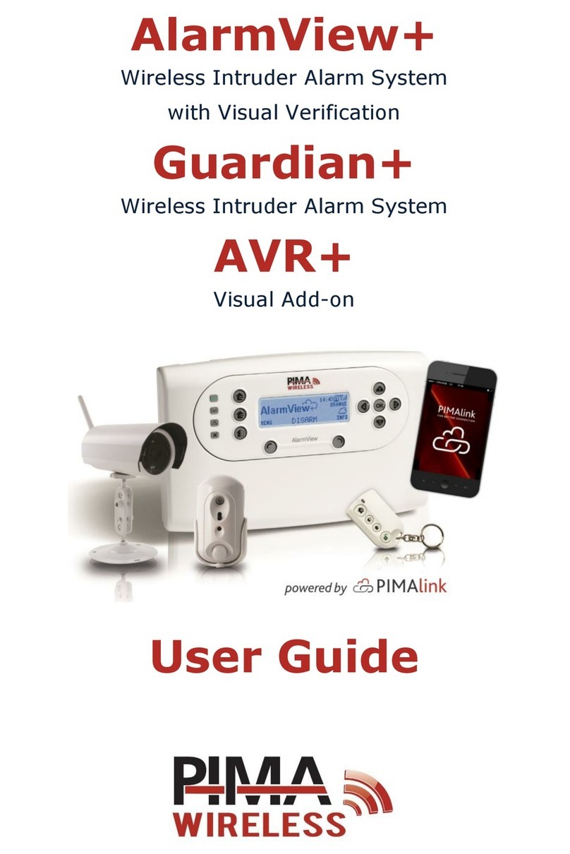 Pima Wireless alarmview+ user guide