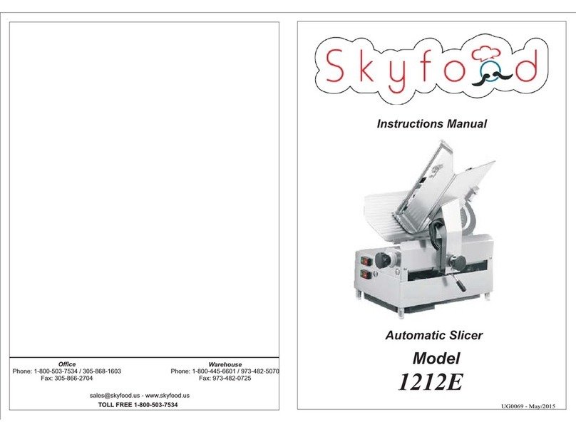 Skyfood 1212E instruction manual