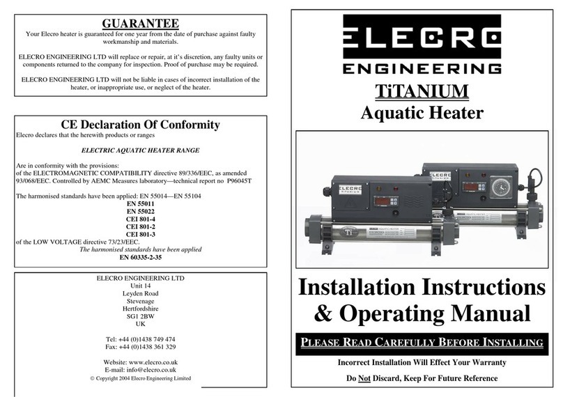 Elecro Engineering Titanium Parts list manual