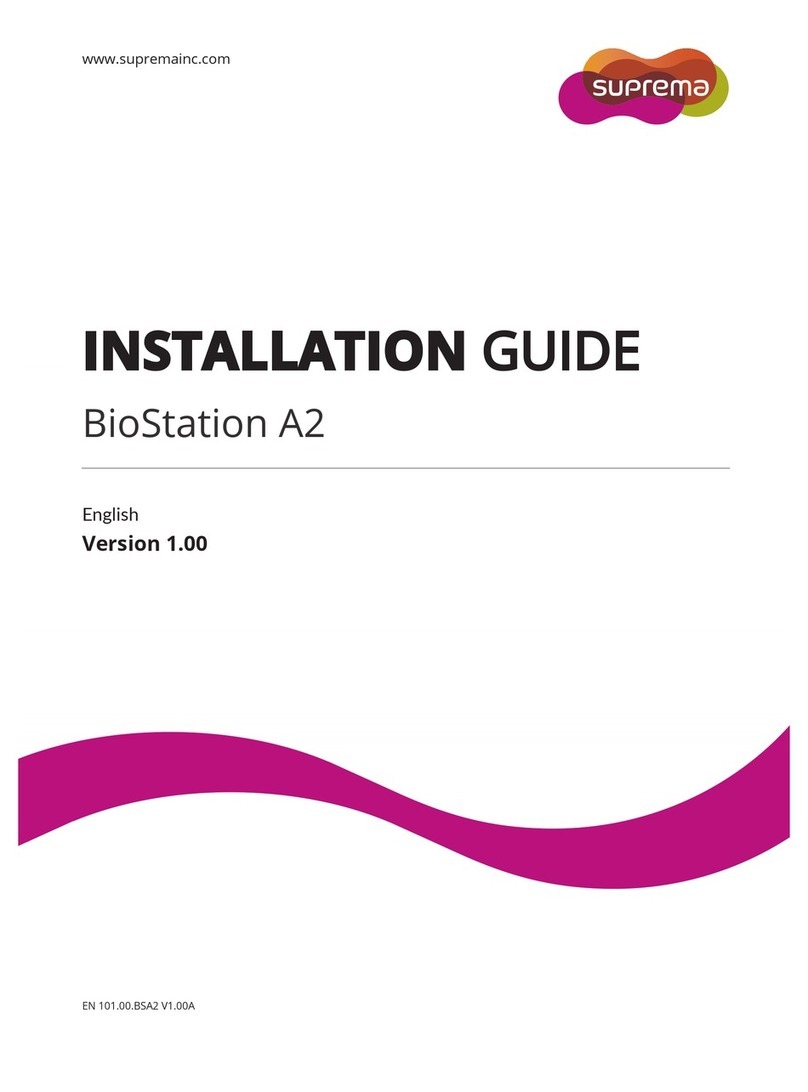 suprema BioStation A2 installation guide