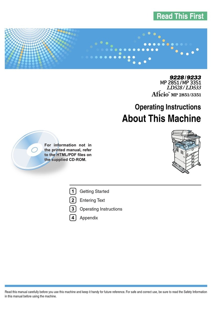 Ricoh Aficio MP 3351 User manual