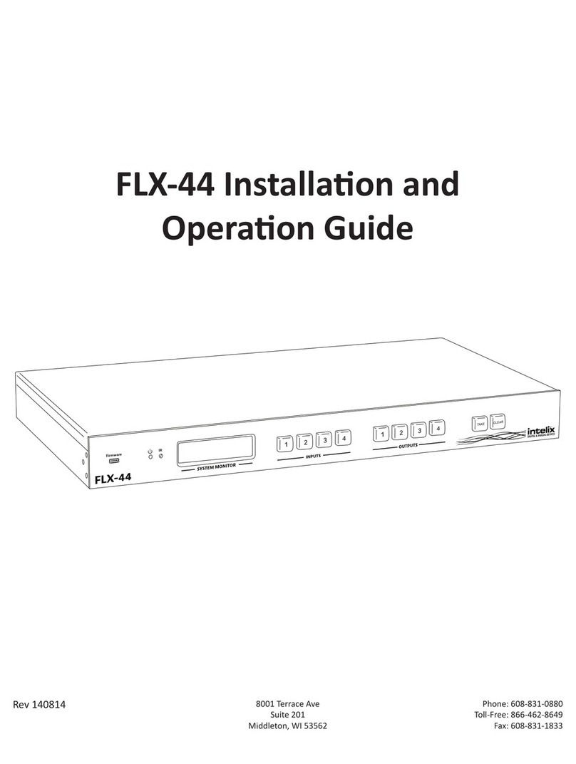 Intelix FLX-44 Installation and operation guide