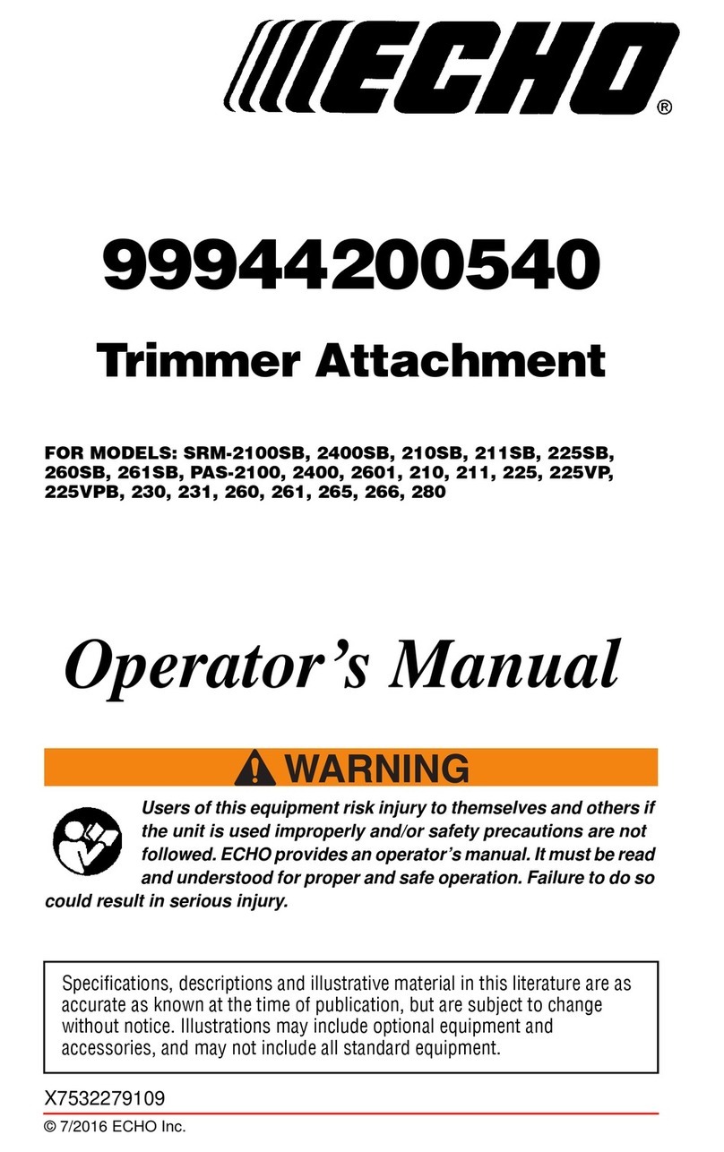 Echo 99944200610, SRM-2100SB, SRM-2400SB, SRM-210SB, SRM-211SB, SRM-260SB, SRM-261SB, PAS-2100, PAS-2400, PAS2601, PAS-210,... User manual