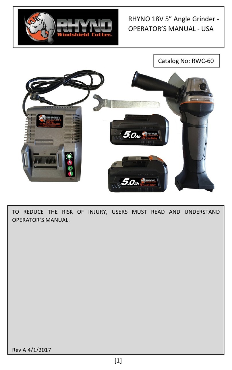 RHYNO RWC-60 Operator's manual