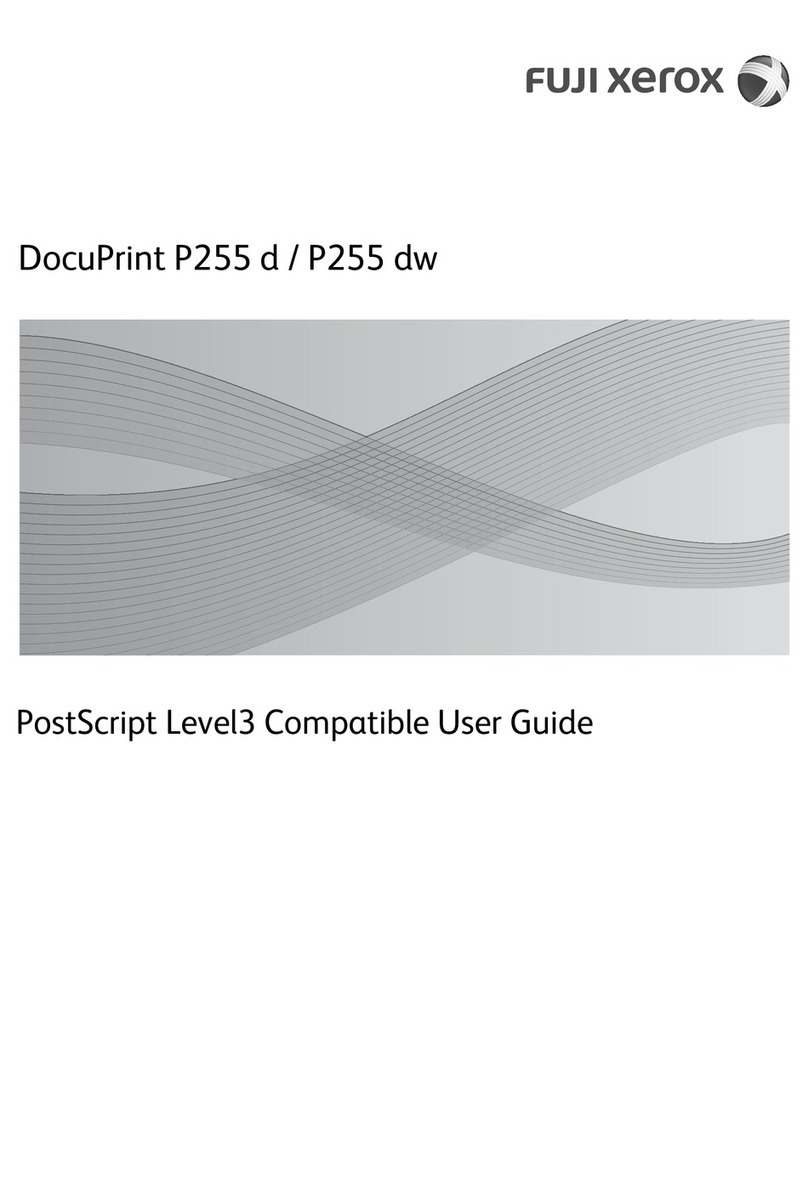 Fuji Xerox DocuPrint P255 dw User manual Fuji Xerox DocuPrint P255 dw User manual