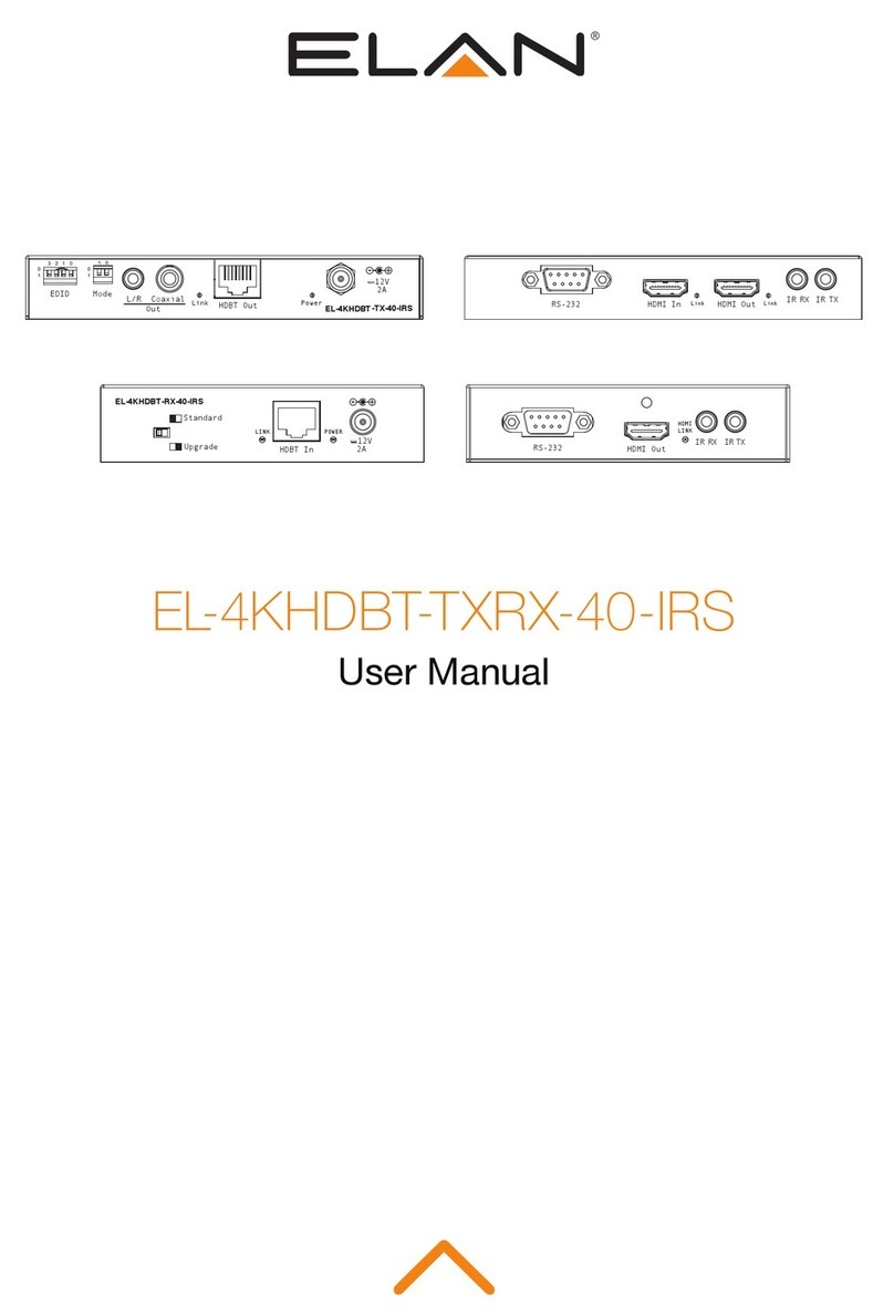 Elan EL-4KHDBT-RX-40-IRS user manual