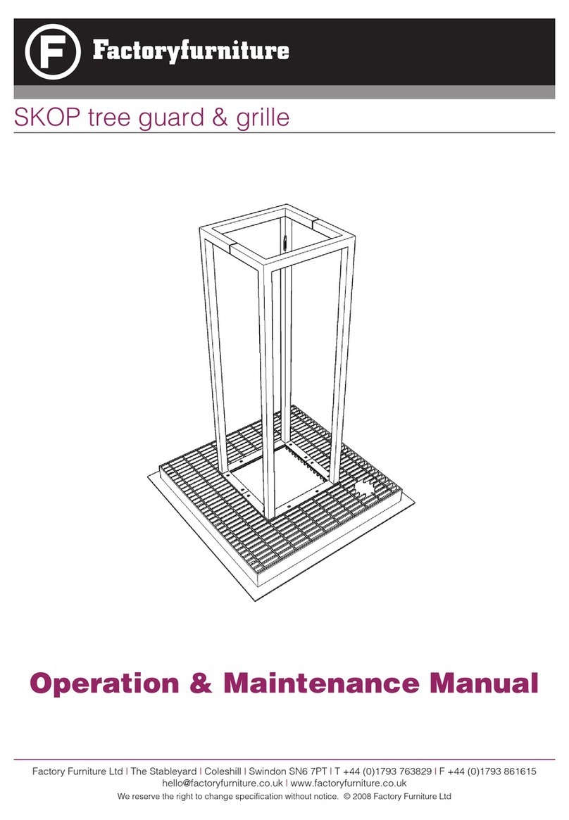 Factoryfurniture SKOP Operation & maintenance manual
