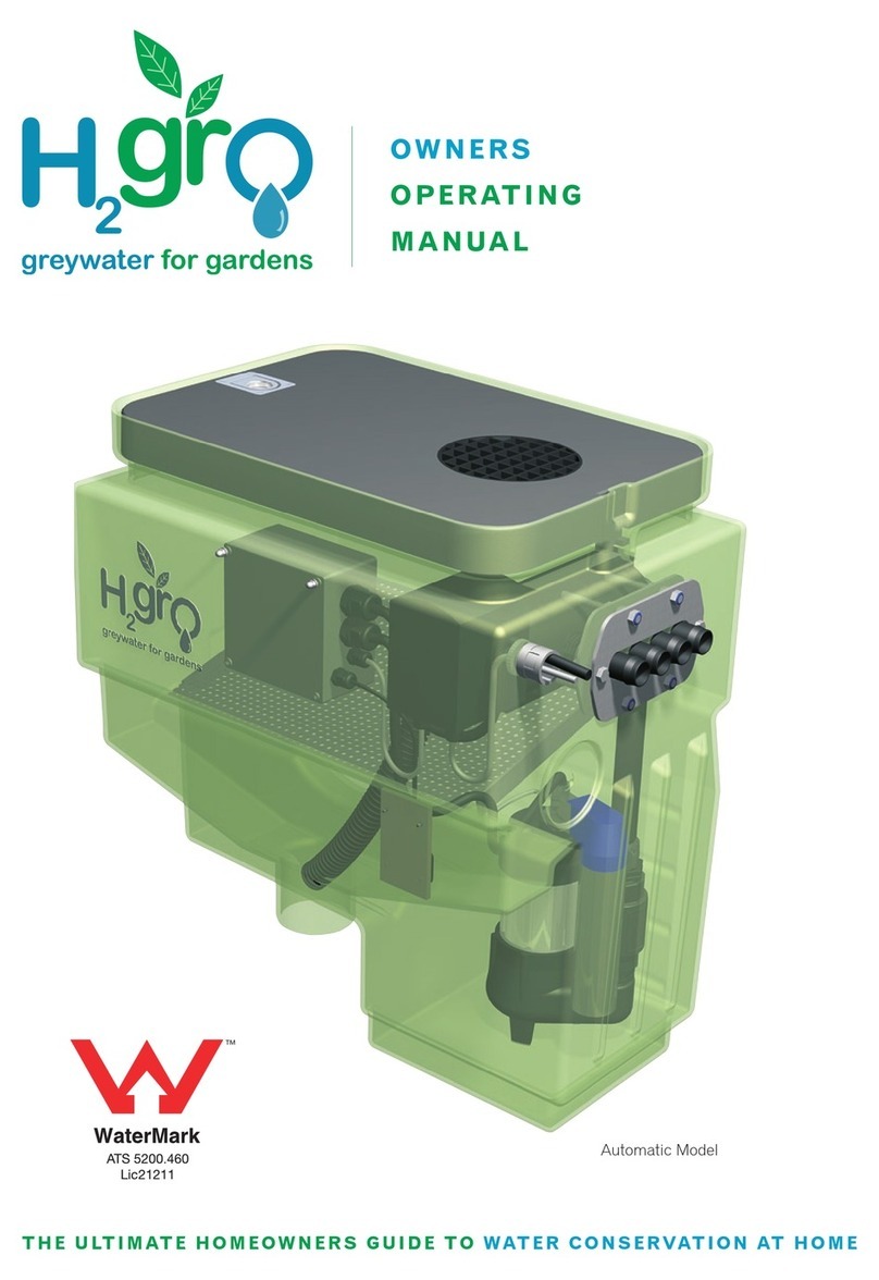 PPI H2grO - Greywater for Gardens Owner's operating manual