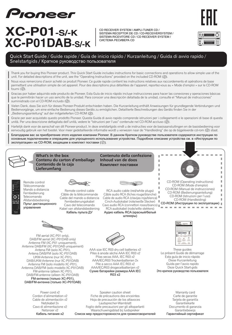 Pioneer XC-P01-S User manual