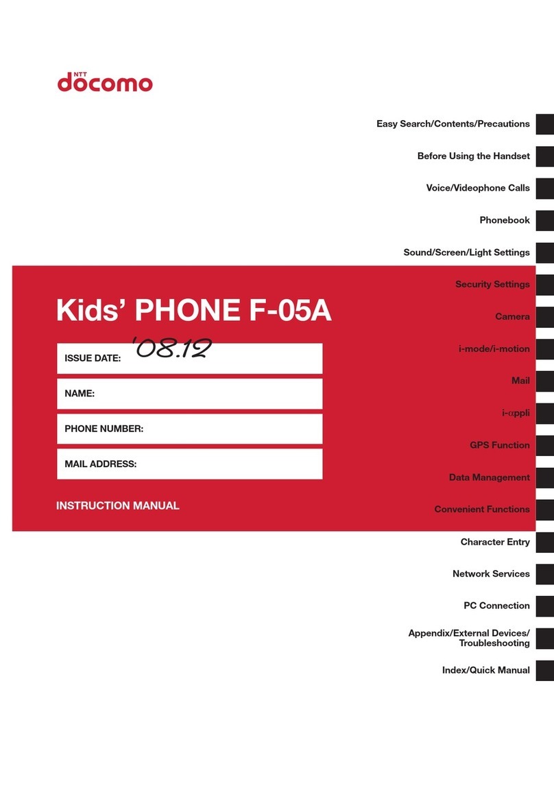 Docomo F-05A User manual