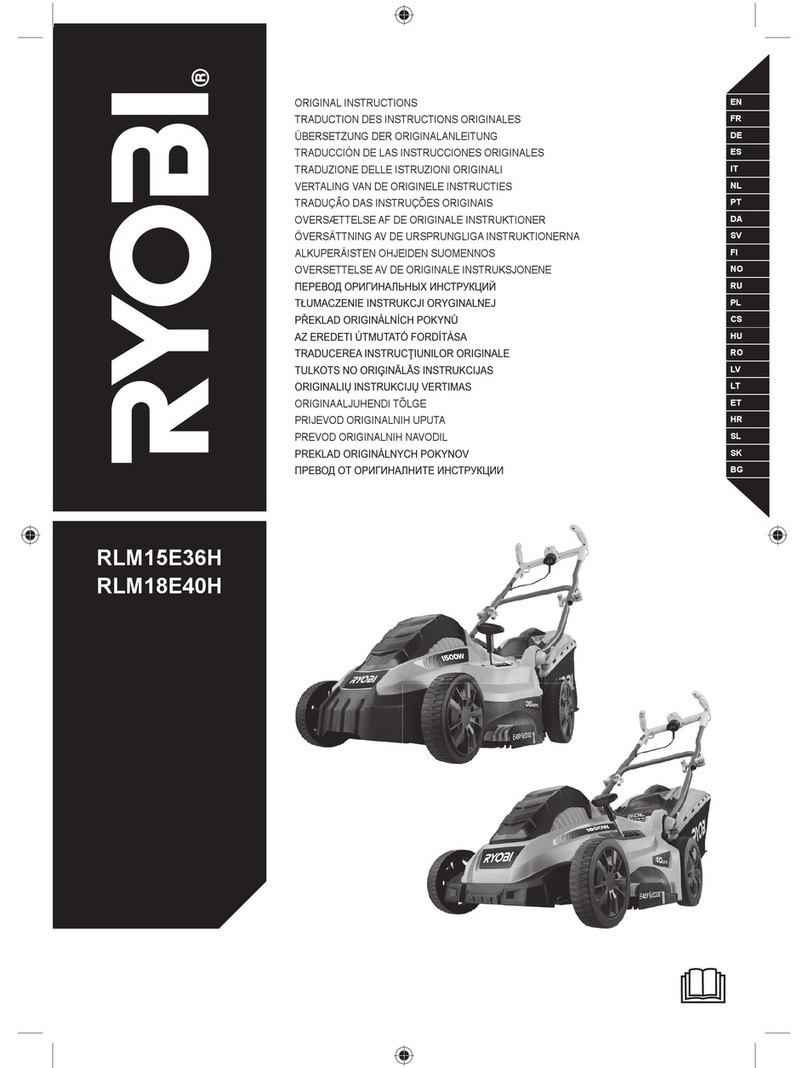 Ryobi RLM15E36H User manual Ryobi RLM15E36H User manual