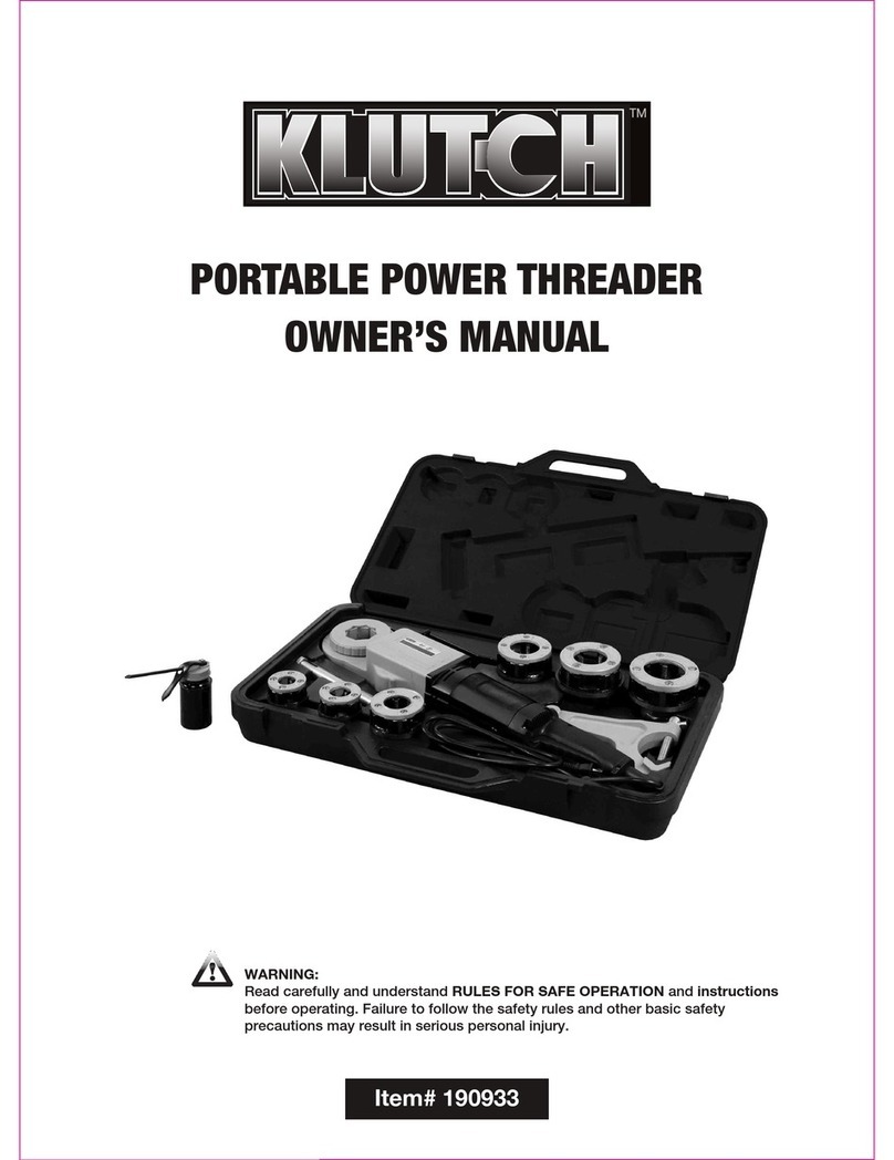 Klutch 190933 owner's manual