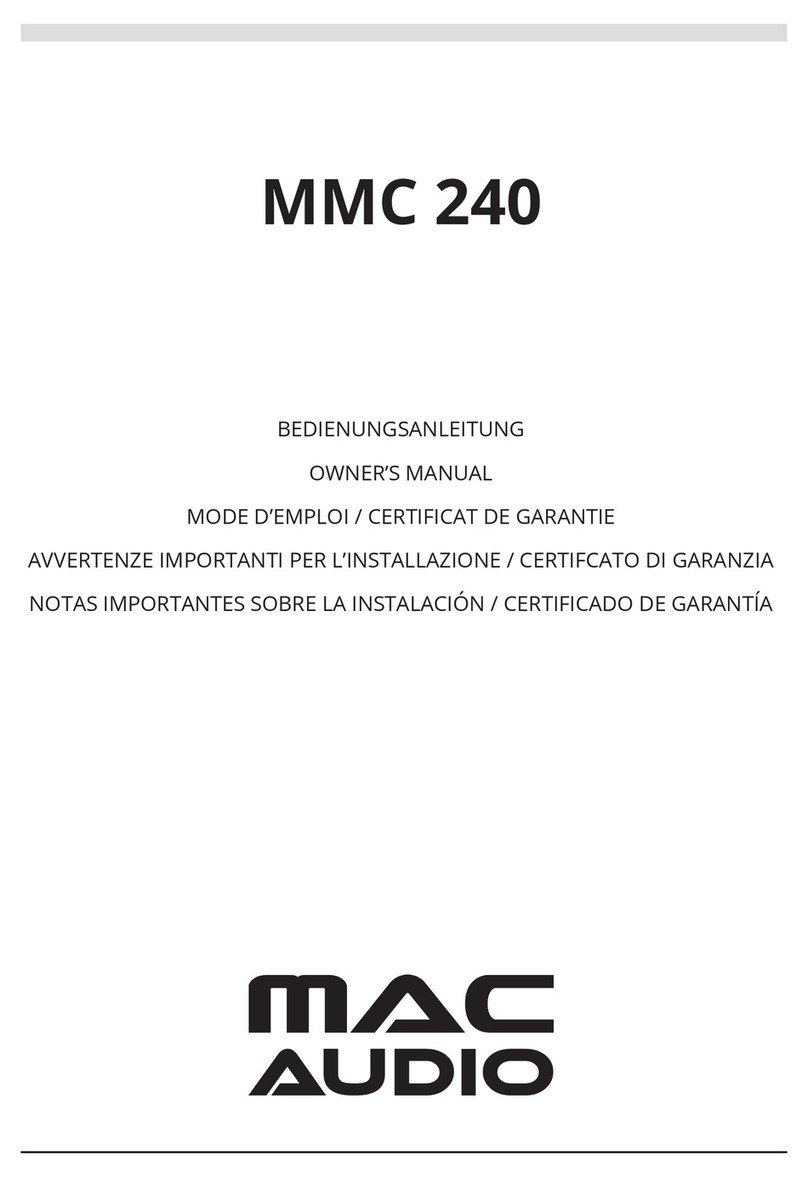 MAC Audio MMC 240 User manual