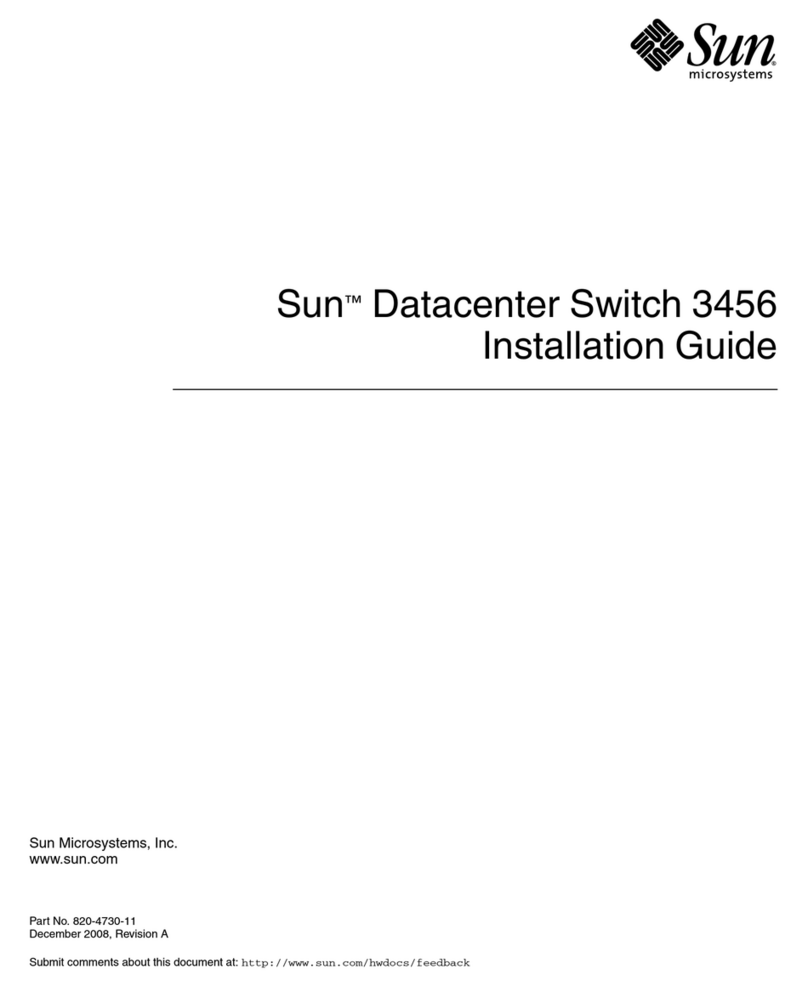 Sun Microsystems Datacenter Switch 3456 User manual