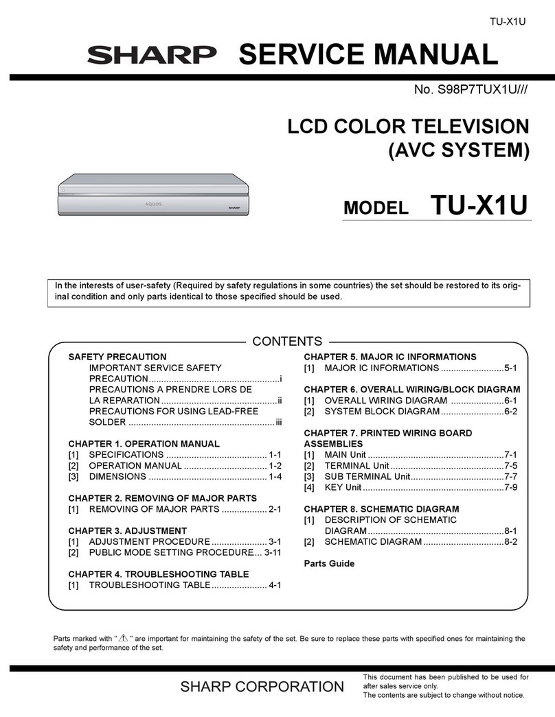 Sharp TU-X1U Service manual