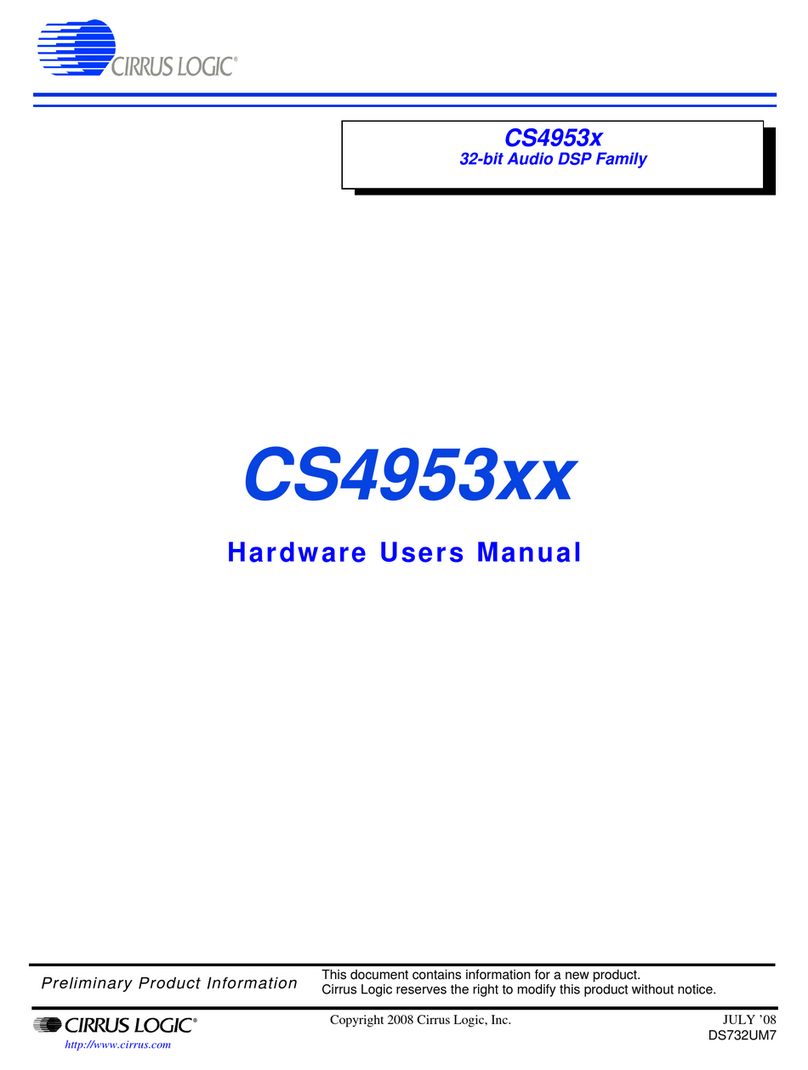Cirrus Logic CS4953xx Instructions for use
