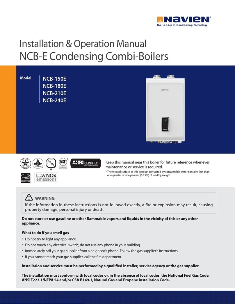 Navien NCB-150E User manual Navien NCB-150E User manual