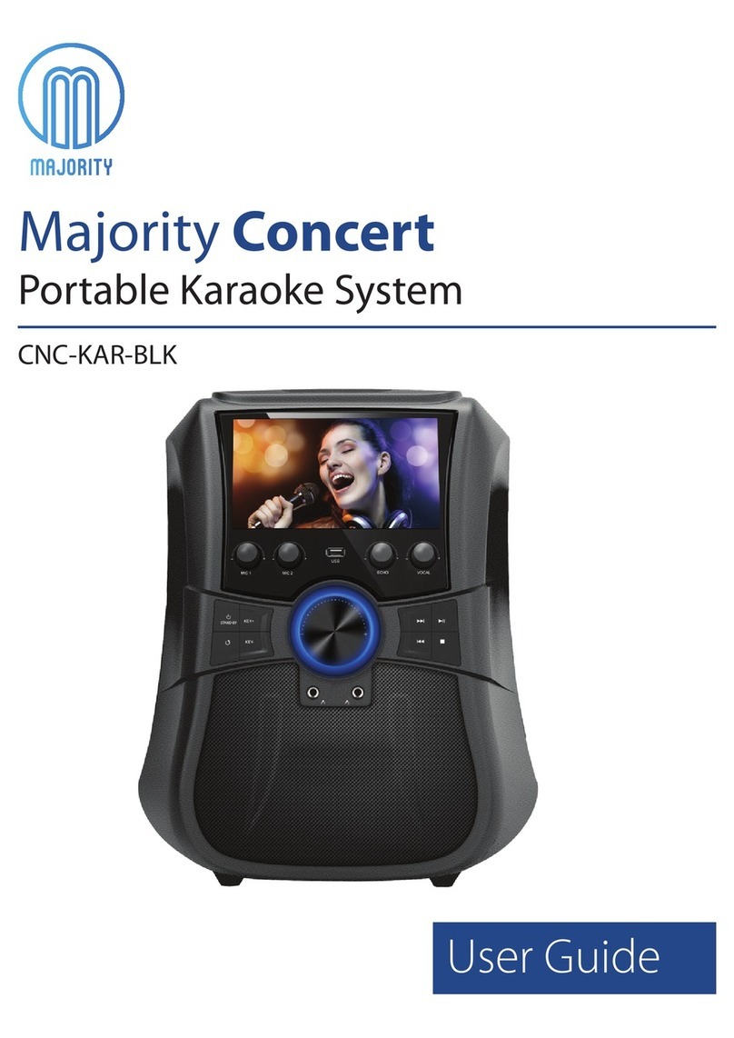 Majority Concert CNC-KAR-BLK user guide