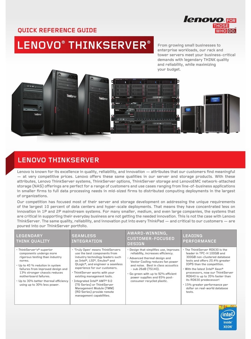 Lenovo ThinkServer TS140 User manual