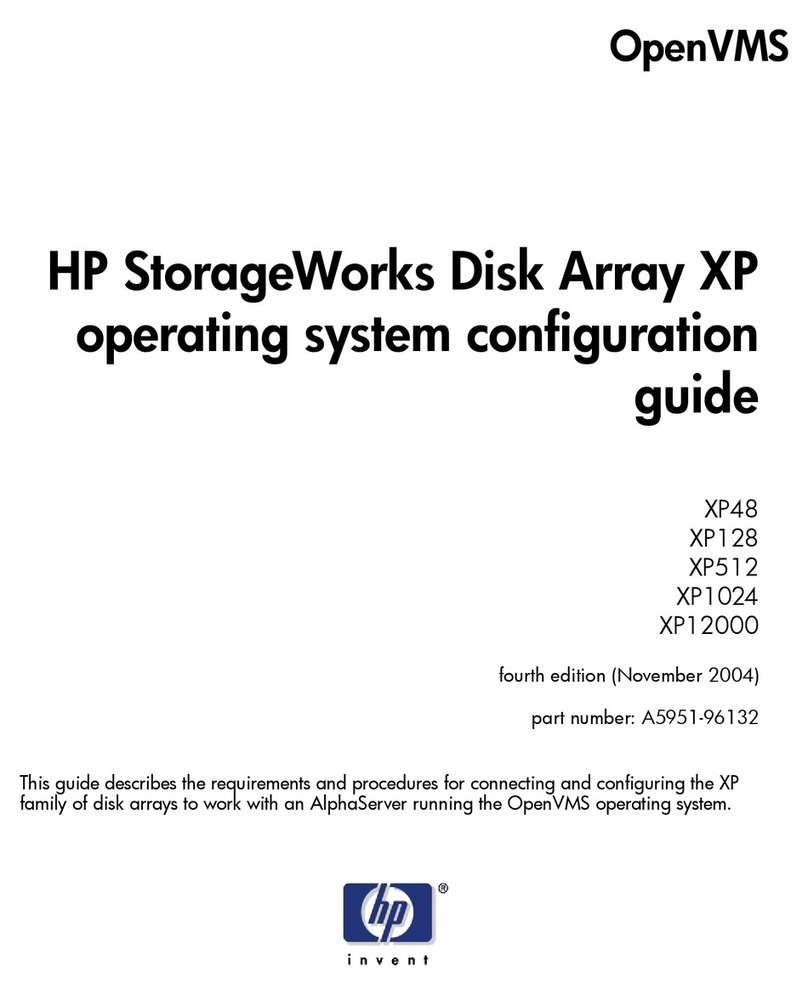 HP StorageWorks XP48 - Disk Array User manual HP StorageWorks XP48 - Disk Array User manual