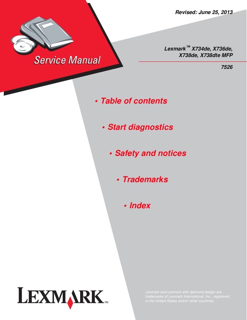 Lexmark X734DE User manual