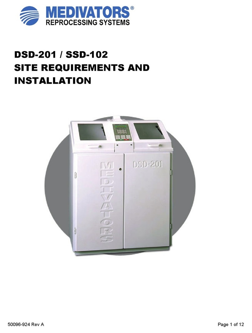 Medivators DSD-201 Site requirements and installation