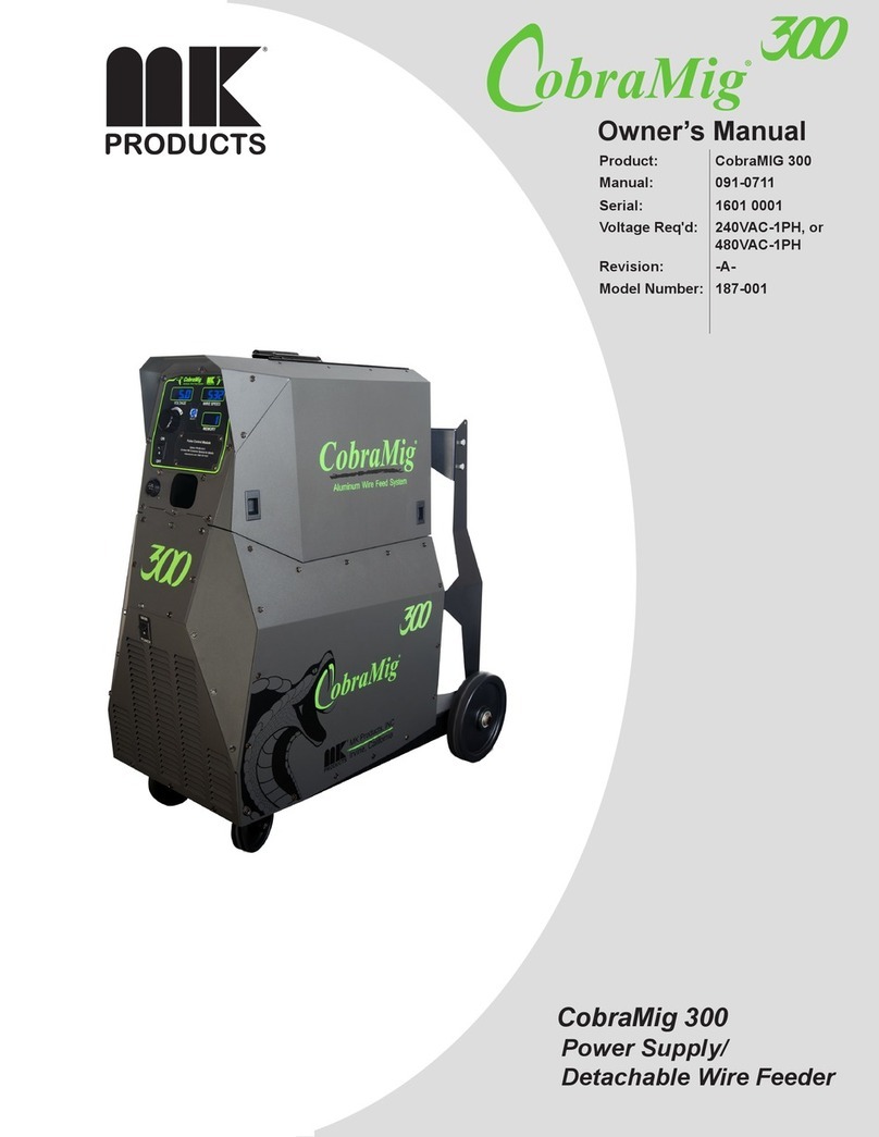 MK Products COBRAMIG 300 User manual
