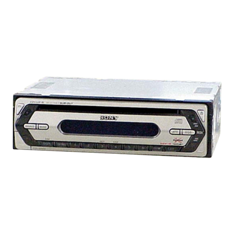 Sony CDX-S2010 - Fm/am Compact Disc Player User manual