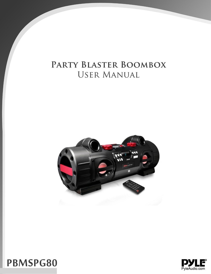 PYLE Audio PBMSPG80 user manual