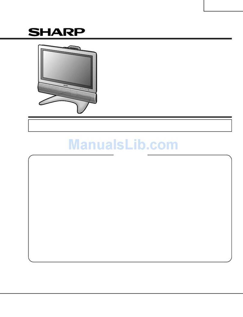 Sharp Aquos LC-22SV6U User manual Sharp Aquos LC-22SV6U User manual