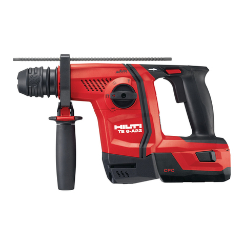 Hilti TE 6-A22 User manual Hilti TE 6-A22 User manual