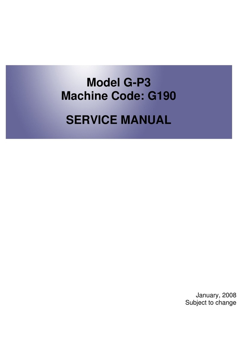 Ricoh G-P3 Service manual