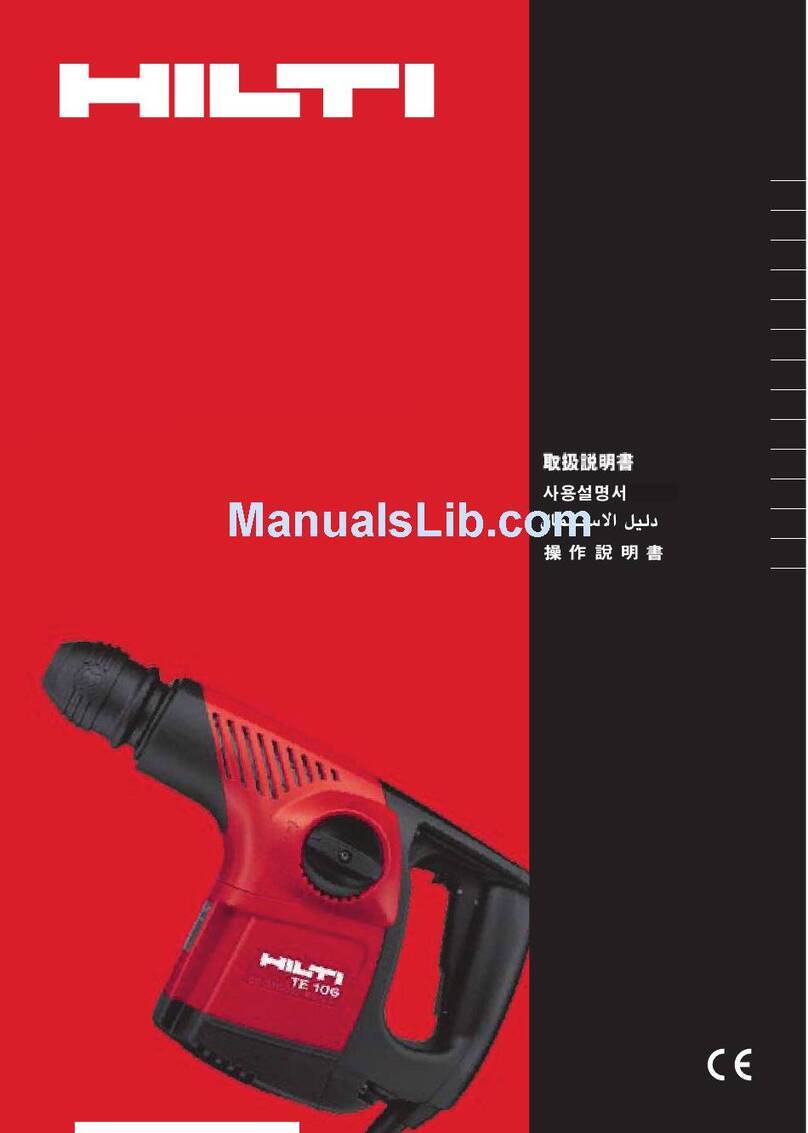 Hilti TE106 User manual Hilti TE106 User manual