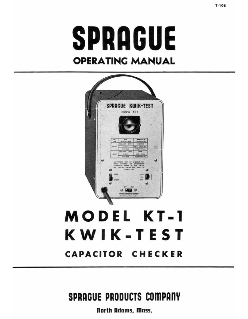 Sprague KT-1 operating manual